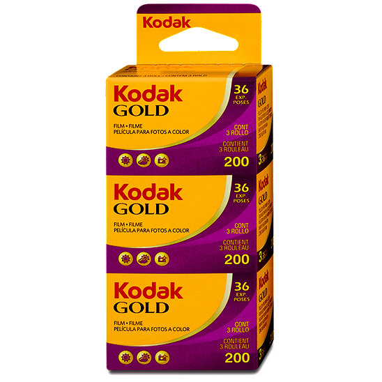 2x Kodak Gold 200 135-36 3er Pack Kleinbildfilm Colorfilm Farbfilm 05/2020 