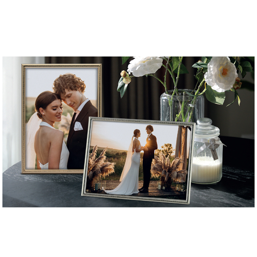 Peter Hadley Ornament 10x15cm warm- gold, Porträtrahmen, z. Hängen+Stellen