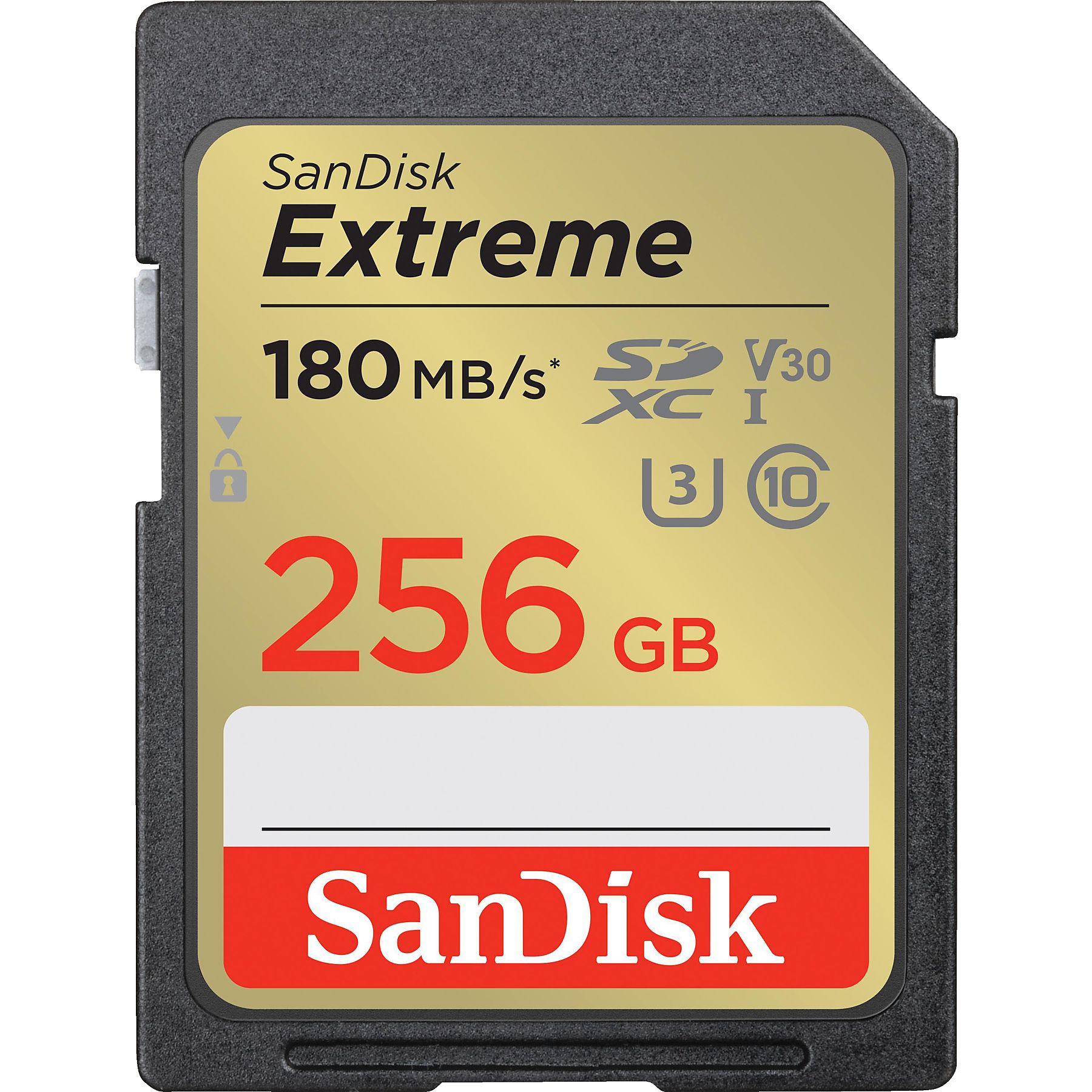 SanDisk Extreme R180/W130 256GB, UHS-I U3, Class 10