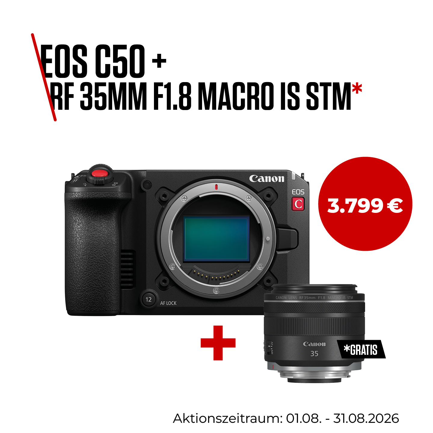 Canon EOS C50 + RF 35mm F1.8 Macro IS STM
