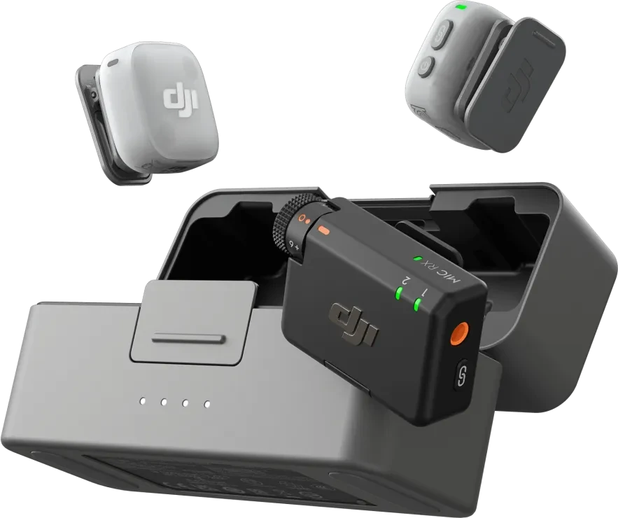 DJI Mic Mini 2, 2 Sender + 1 Empfänger + Ladeschale